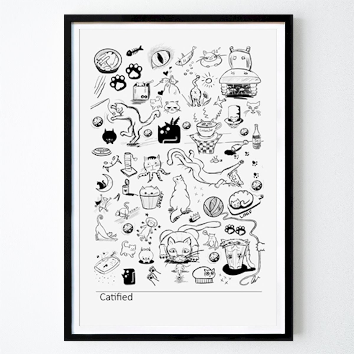 Kids Room Poster: Catified by Anette Salte