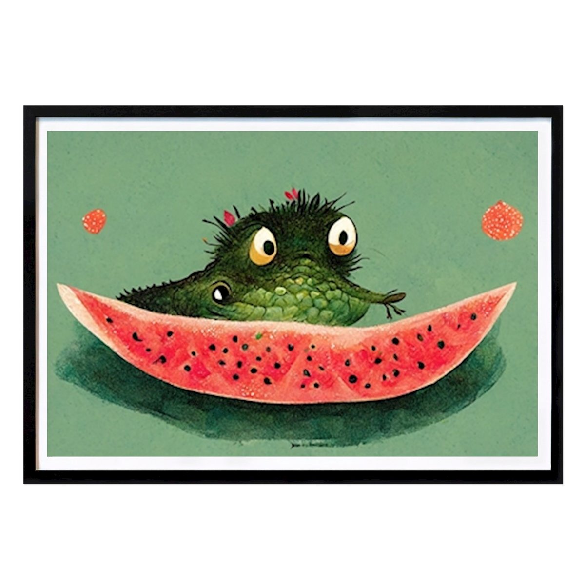 Kinder Poster: Melonenmonster von Nordic Cucumber