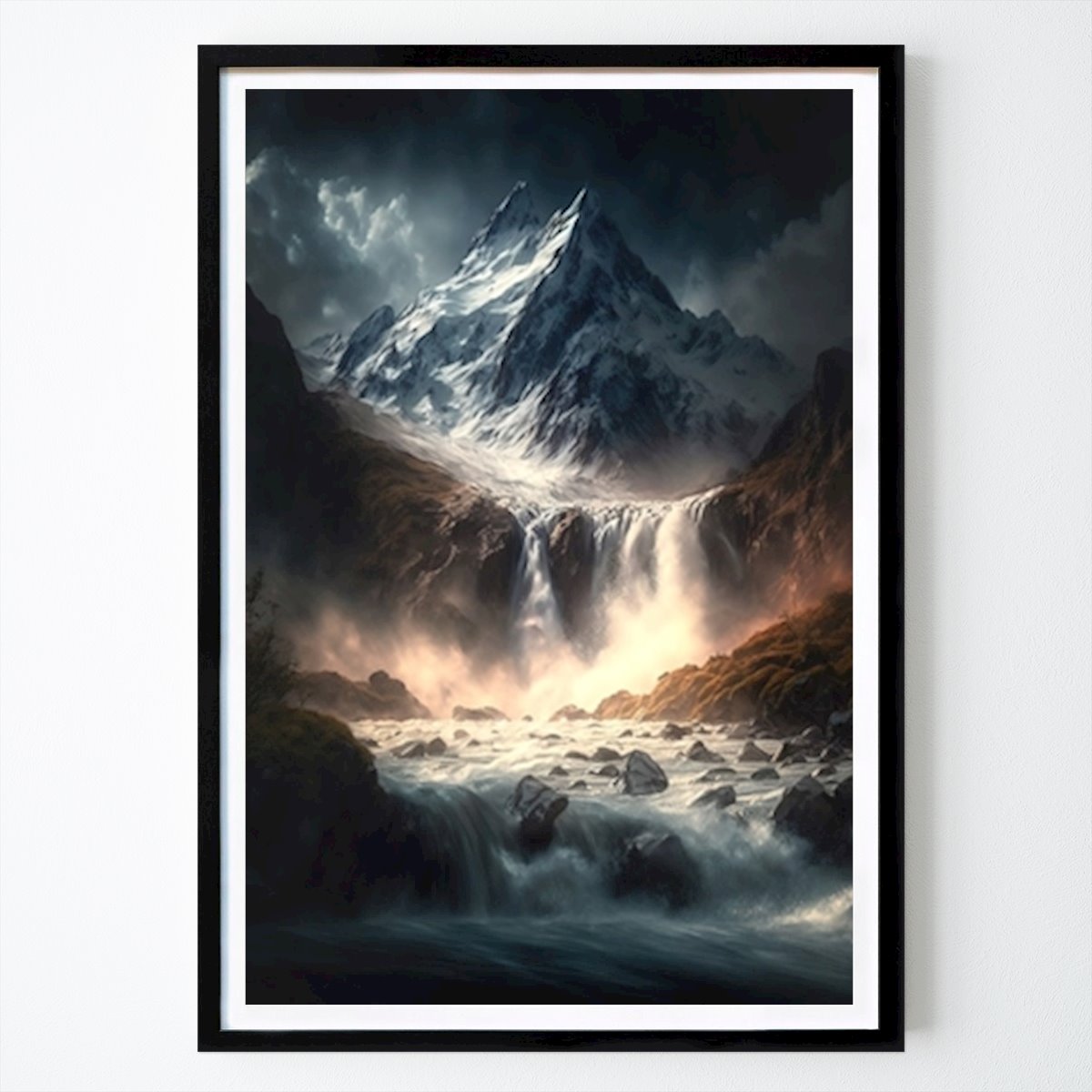 Nature Affiche: Vue épique sur la montagne par Fredrik Silverhake