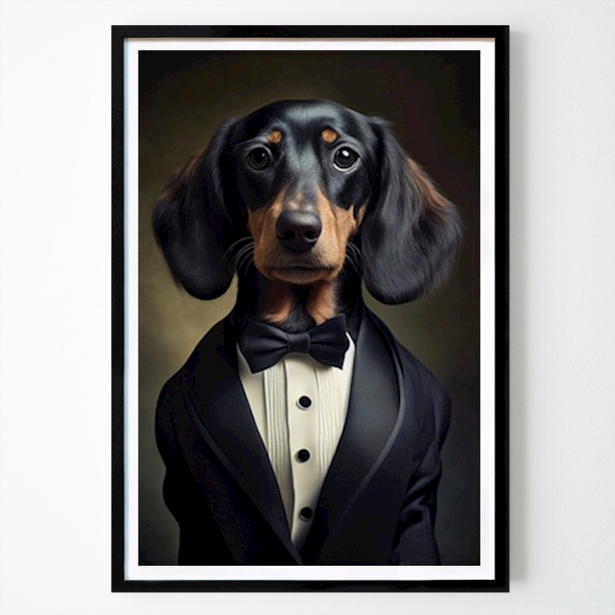 Animals Poster: Söt Dachshund i kostym by Catalin G. Tudor