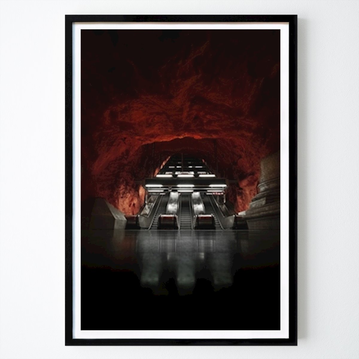Retro & Vintage Póster: Estación de metro City Hall de Henric Nilsson
