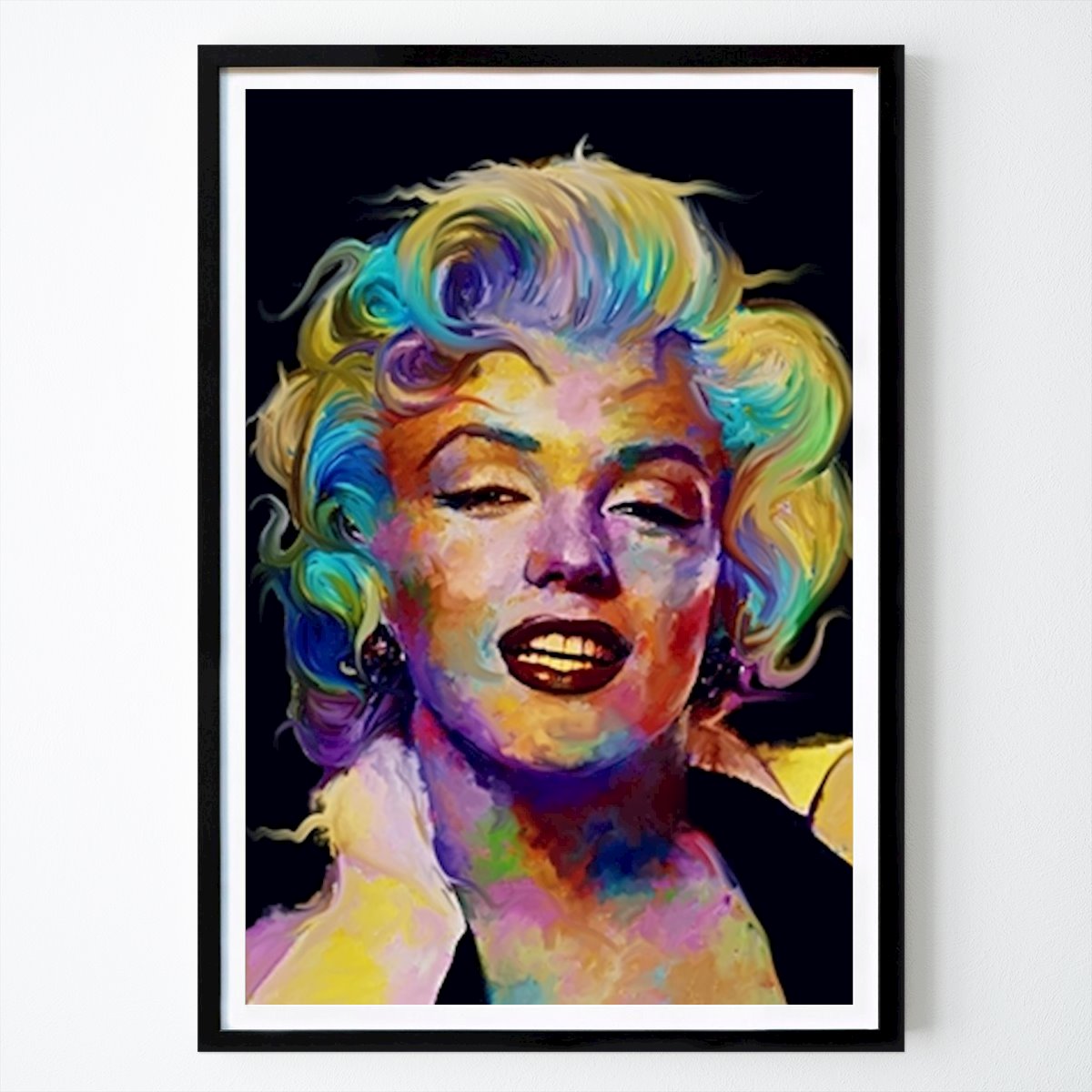 Abstraktes Poster: Marilyn Monroe von Muhamad Suryanto