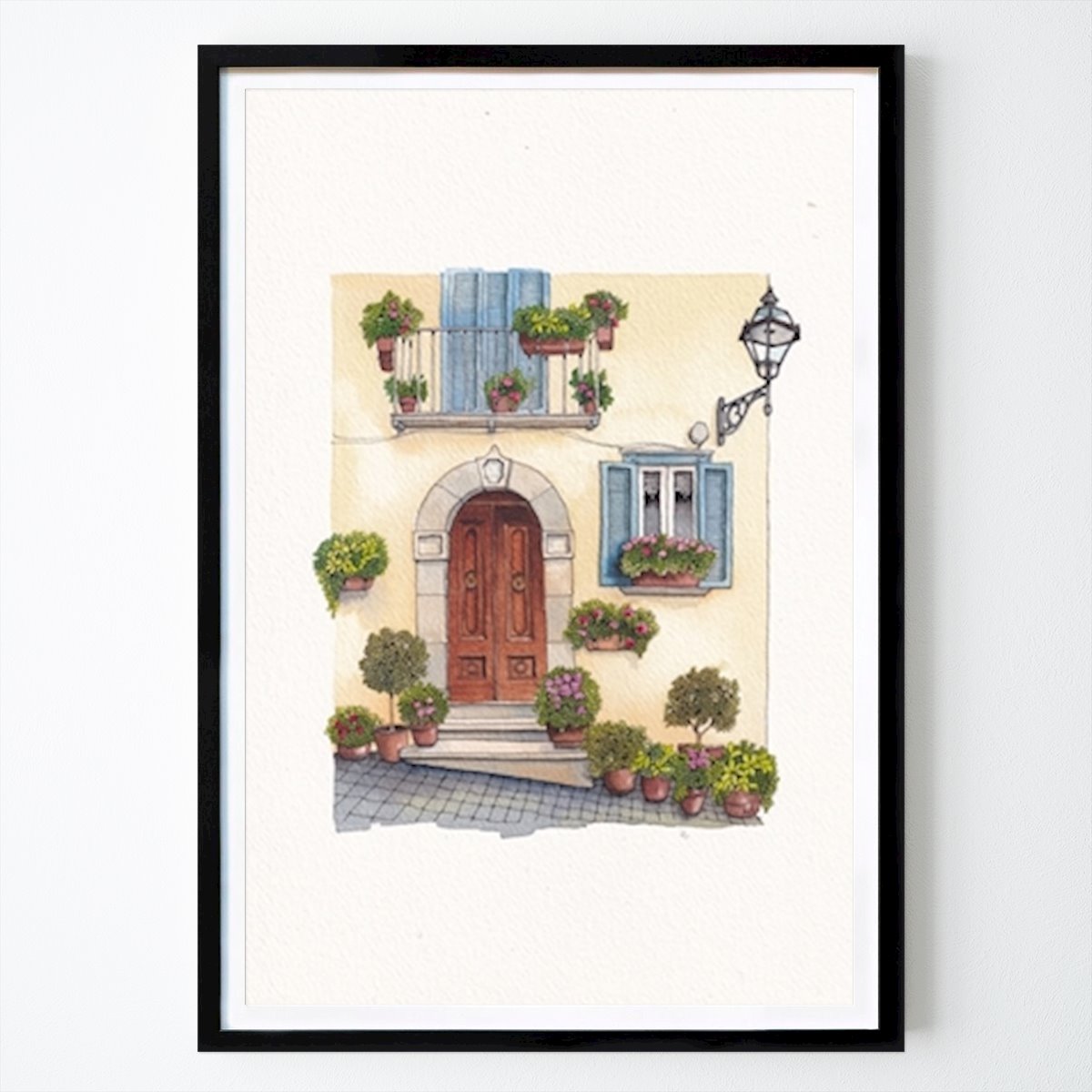 Illustrasjon Plakat: Gate i Provence av Urban Anna