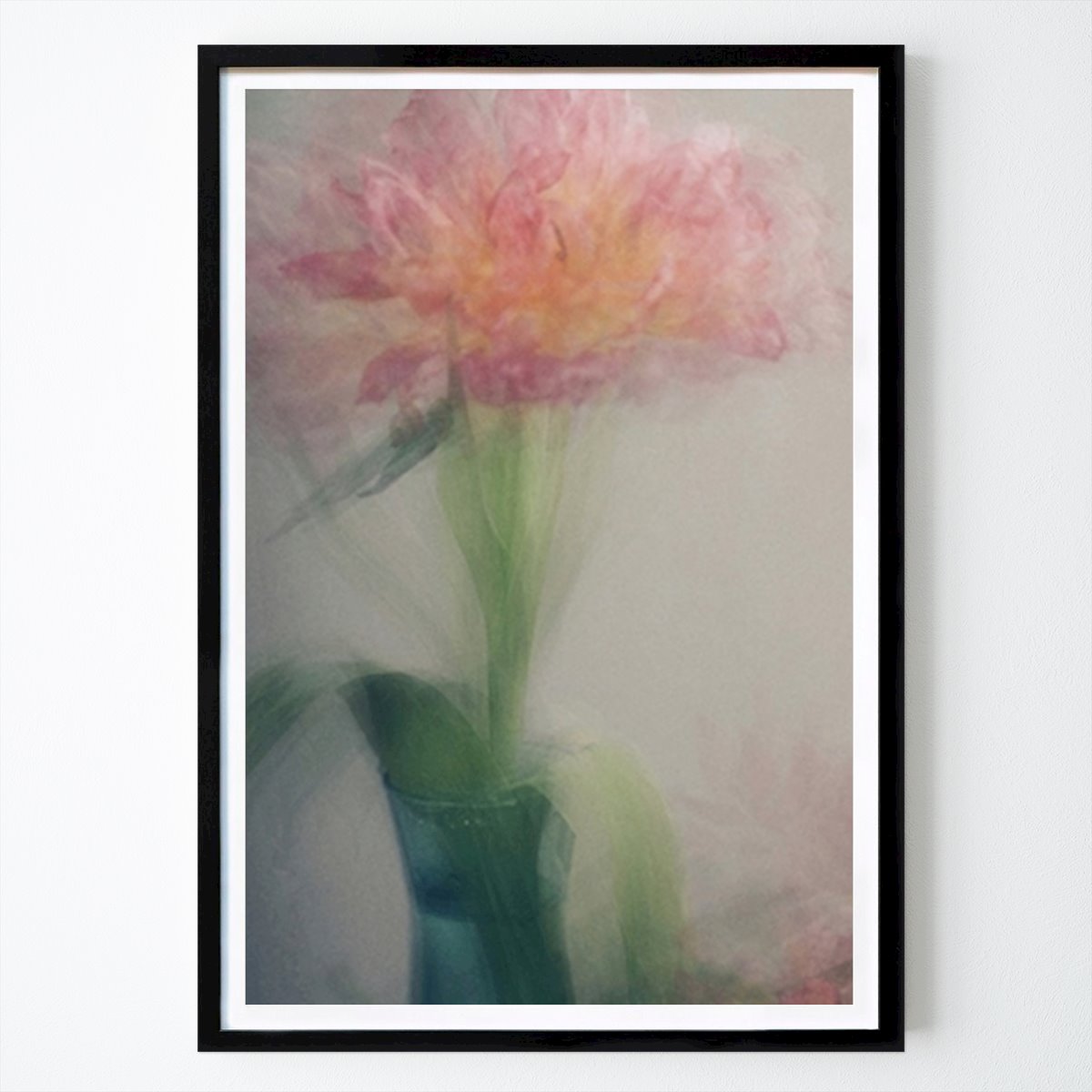 Abstrakt Plakat: Tulipan i grøn vase av Susanna Sonesson