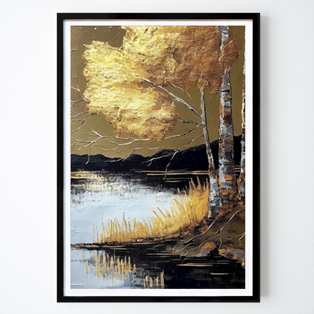 Nature Poster: Golden Birch Beauty by Catalin G. Tudor