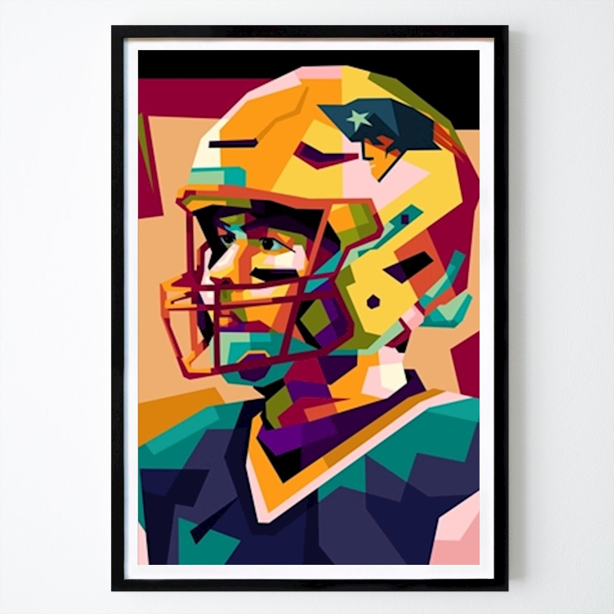 USA Poster: WPAP ART TOM BRADY by Cat Pop Art