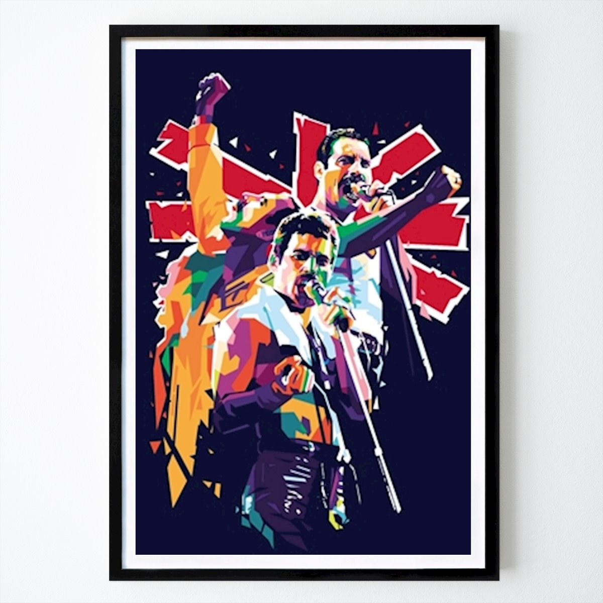 Stockholm Poster: Freddie Mercury Pop Art by Dhega Priya Gunawan