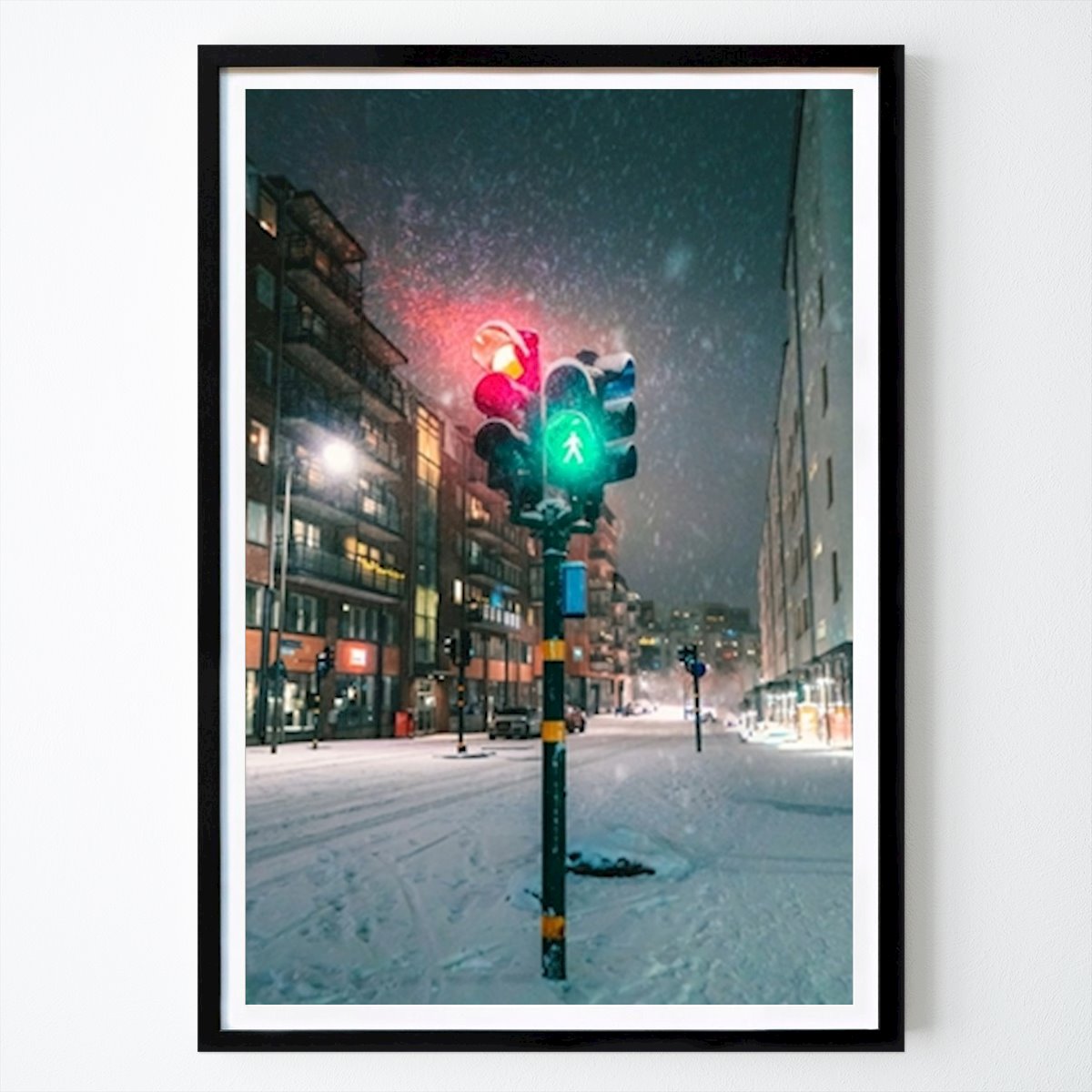 Stockholm Poster: Snowstorm by Daniel McCarthy