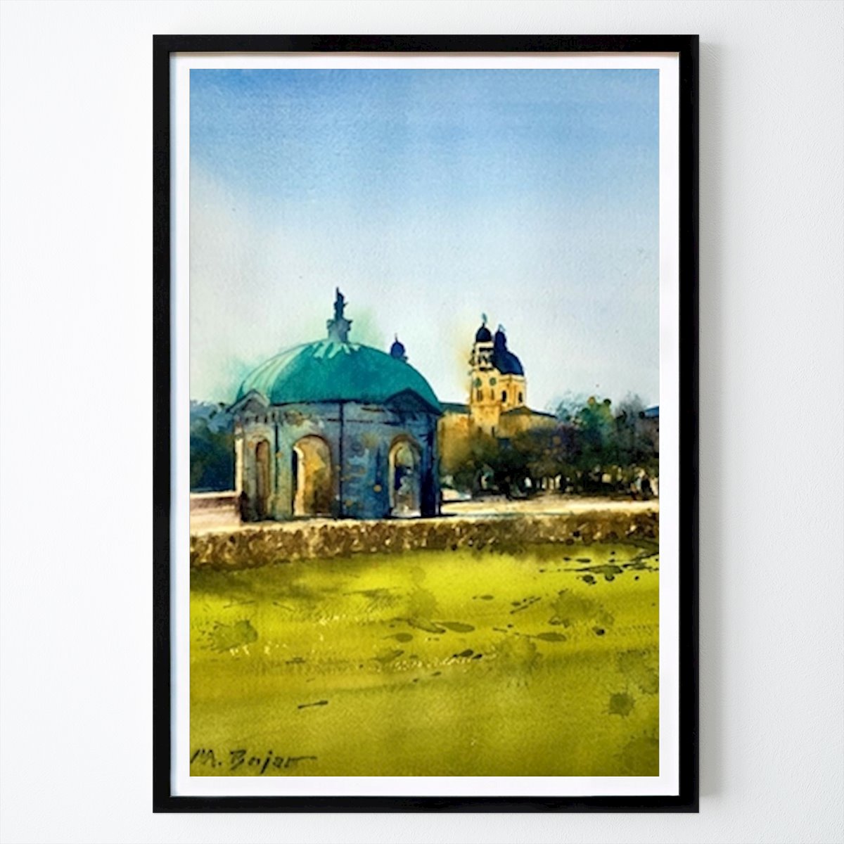 Bayern Poster: Hofgarten München von Michael Bajer
