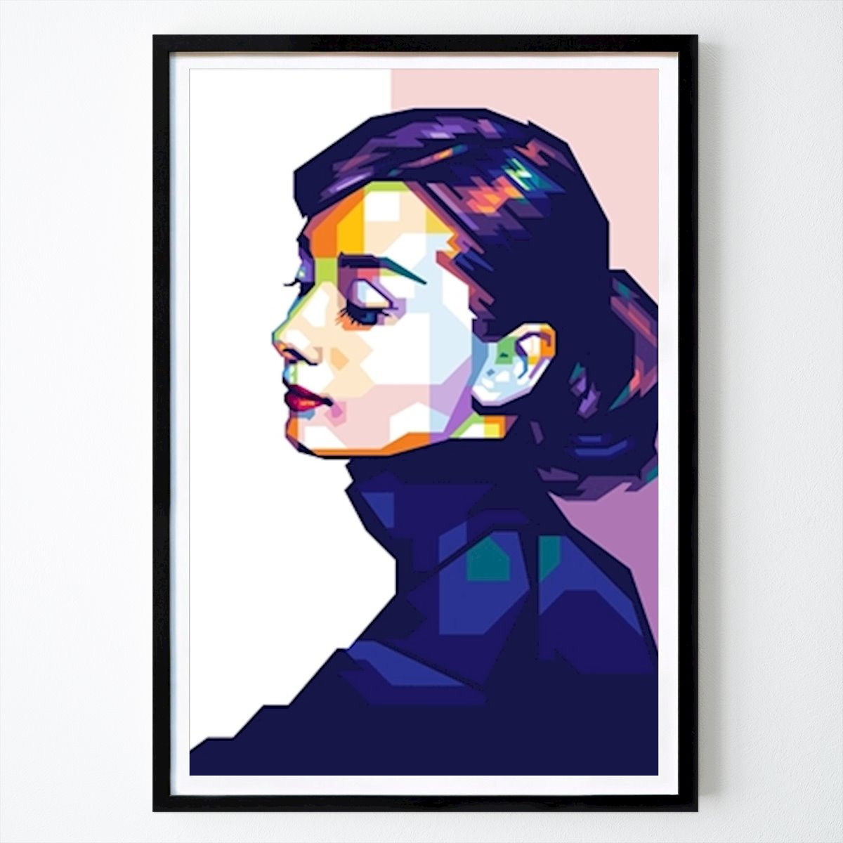 Retro & Vintage Poster: Audrey Hepburn van Agil Topann