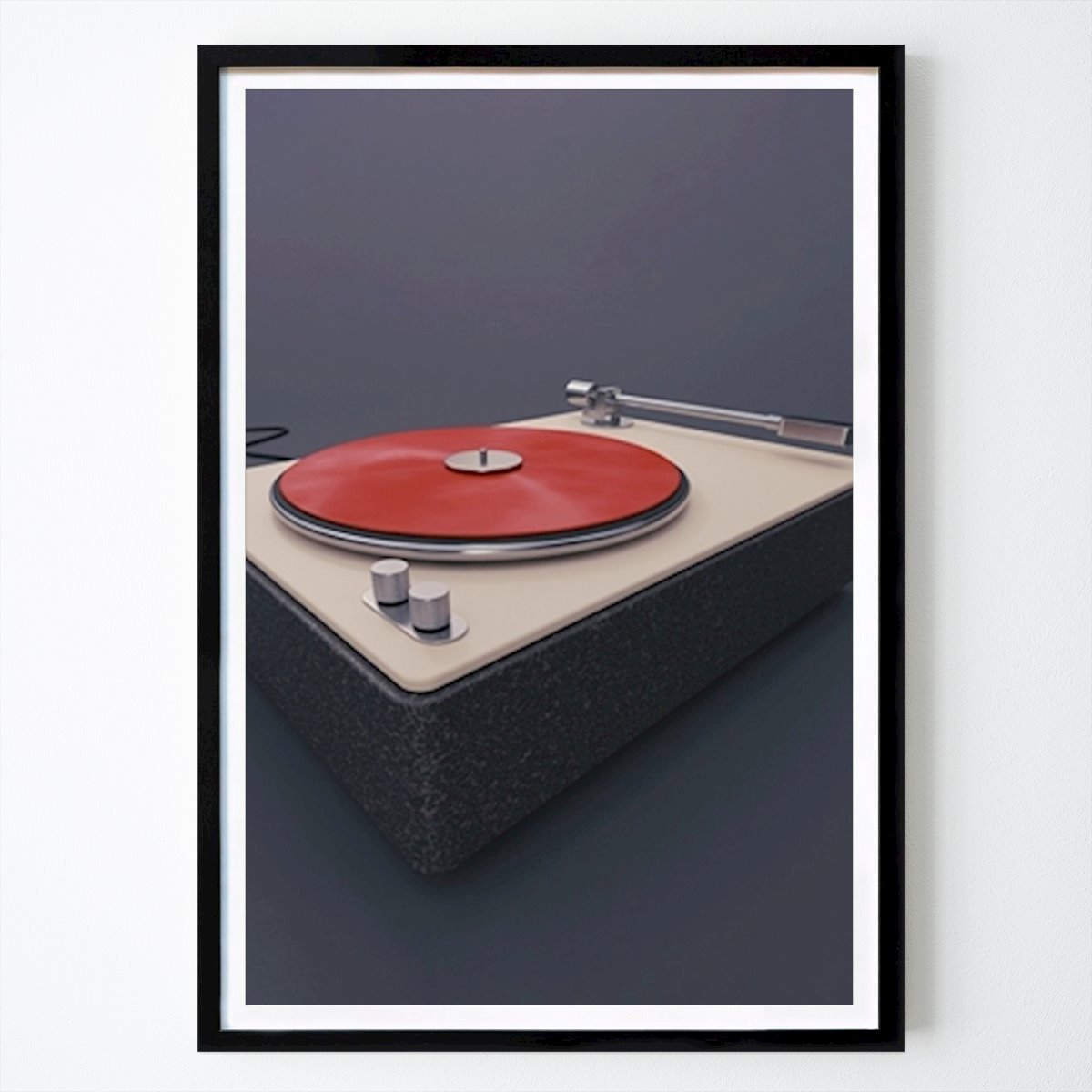Retro & Vintage Plakat: Platespiller No3 av Mikael Forsgren