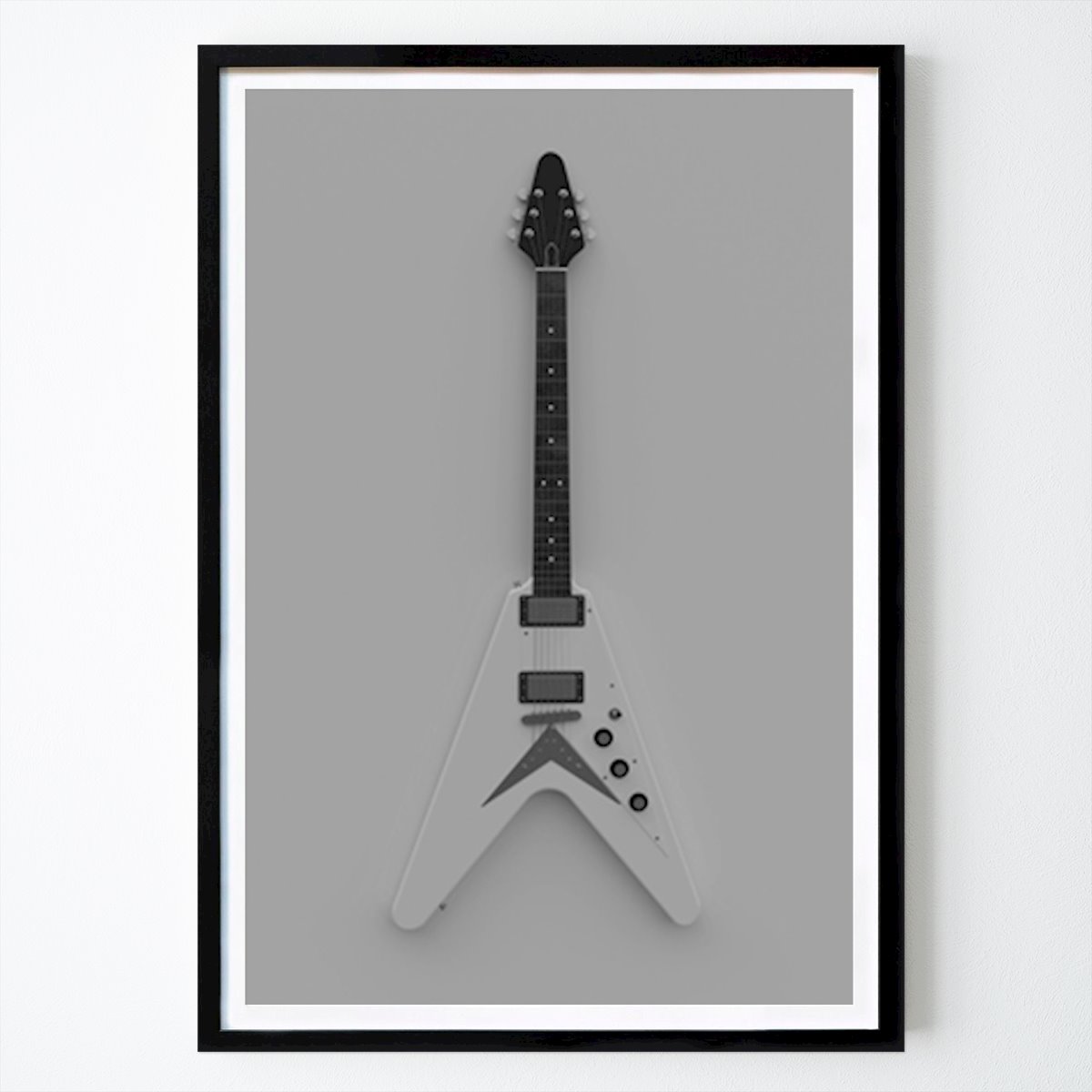 Music Poster: Guitar No3 by Mikael Forsgren