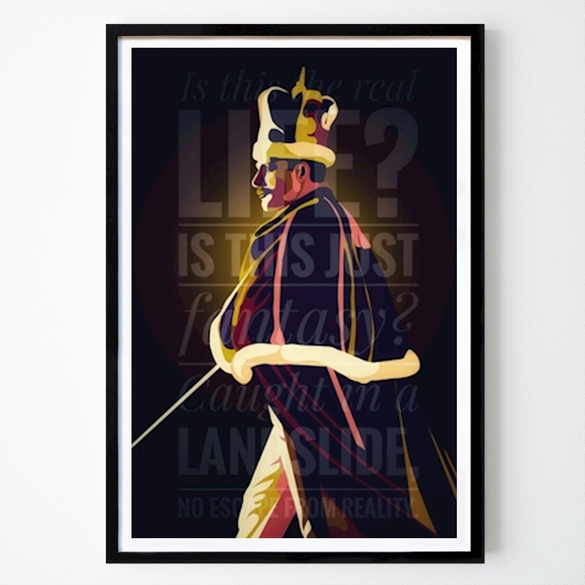 Retro & Vintage Poster: Freddie Quecksilber von Muhamad Suryanto