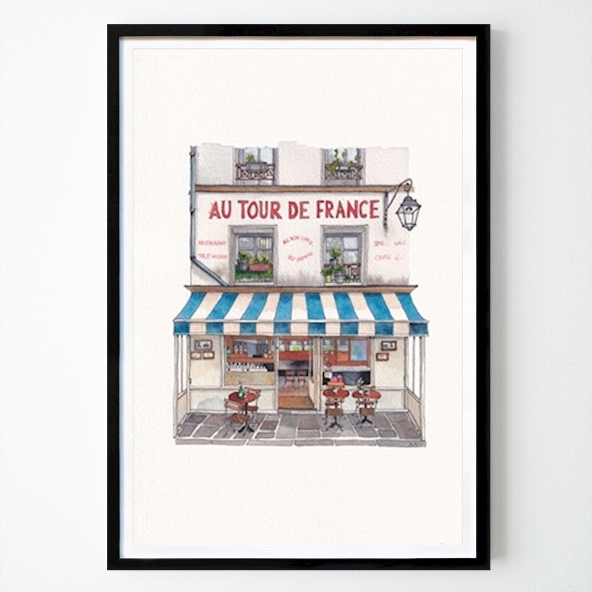 Cidades & Países Poster: No Tour du France em Parijs de Urban Anna