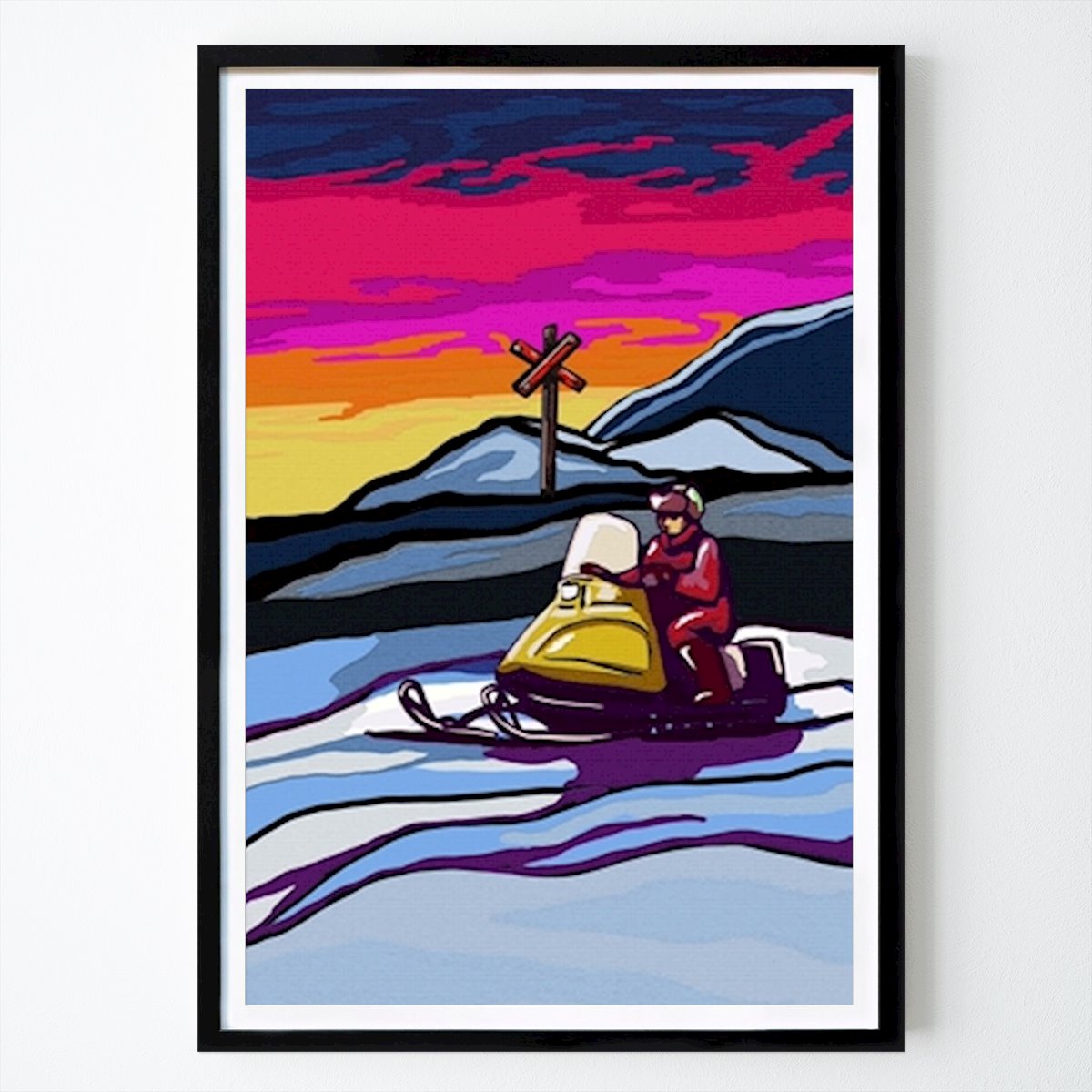 Retro & Vintage Plakat: Retro løbehjul av Camilla Ökvist