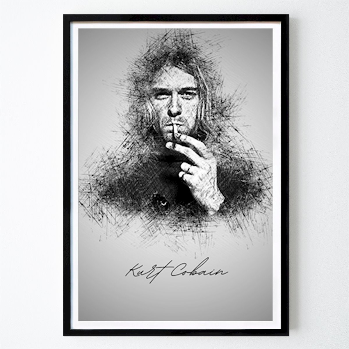 Hobby Plakat: Kurt Cobain av Sketch Art