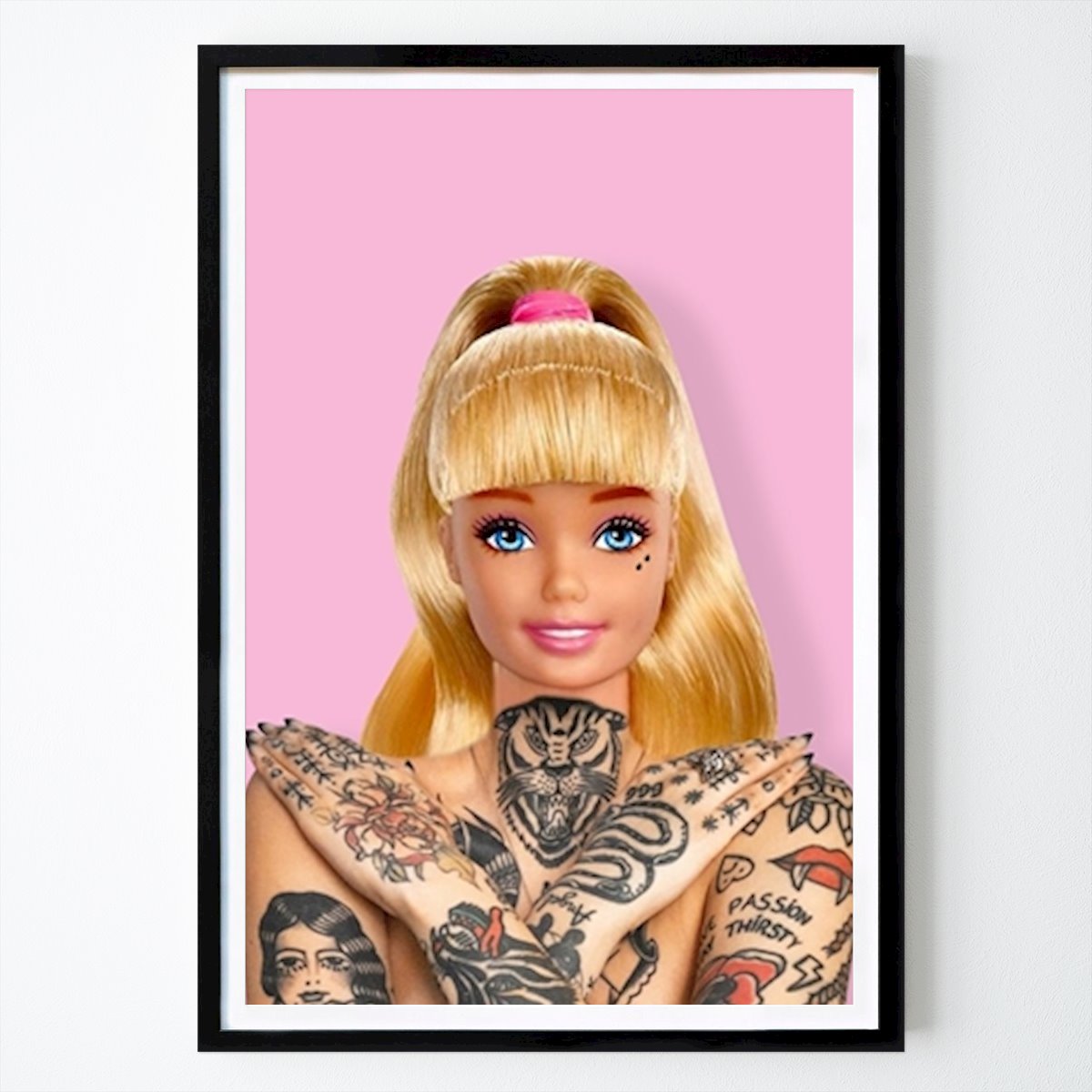 Pop Art Poster: Barbie van Bekir Ceylan