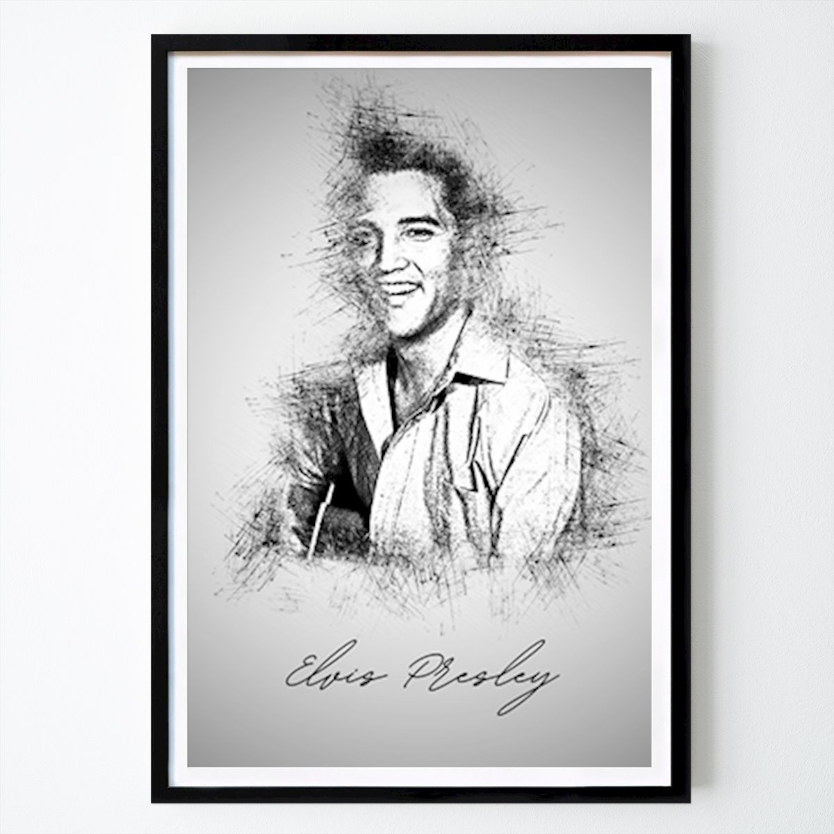 Retro & Vintage Poster: Elvis Presley de Sketch Art