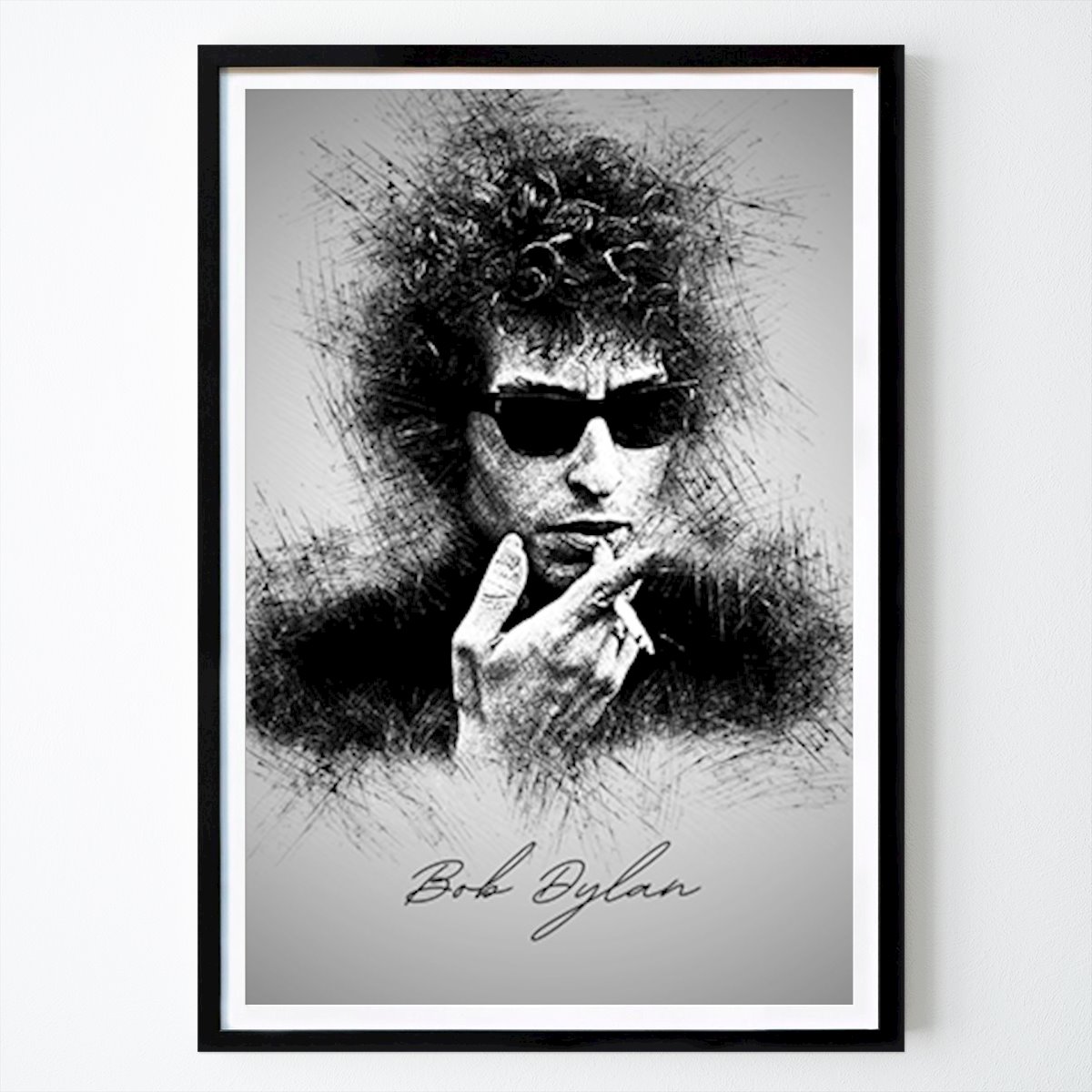 Retro & Vintage Poster: Dylan Bob van Sketch Art