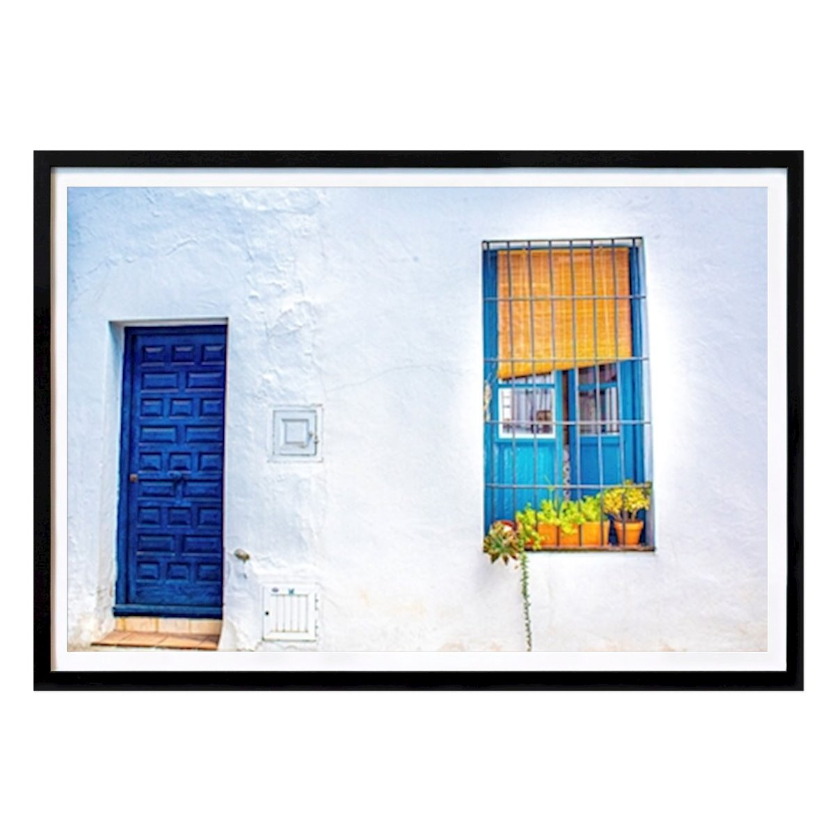 Blumen & Pflanzen Poster: Spanische Fassade von Jasmine Herhold