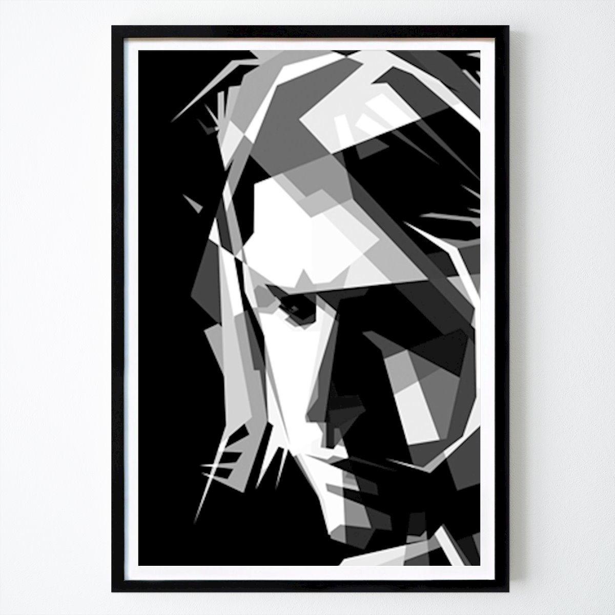USA Poster: Kurt Cobain Svart Vit av Pop Art Store