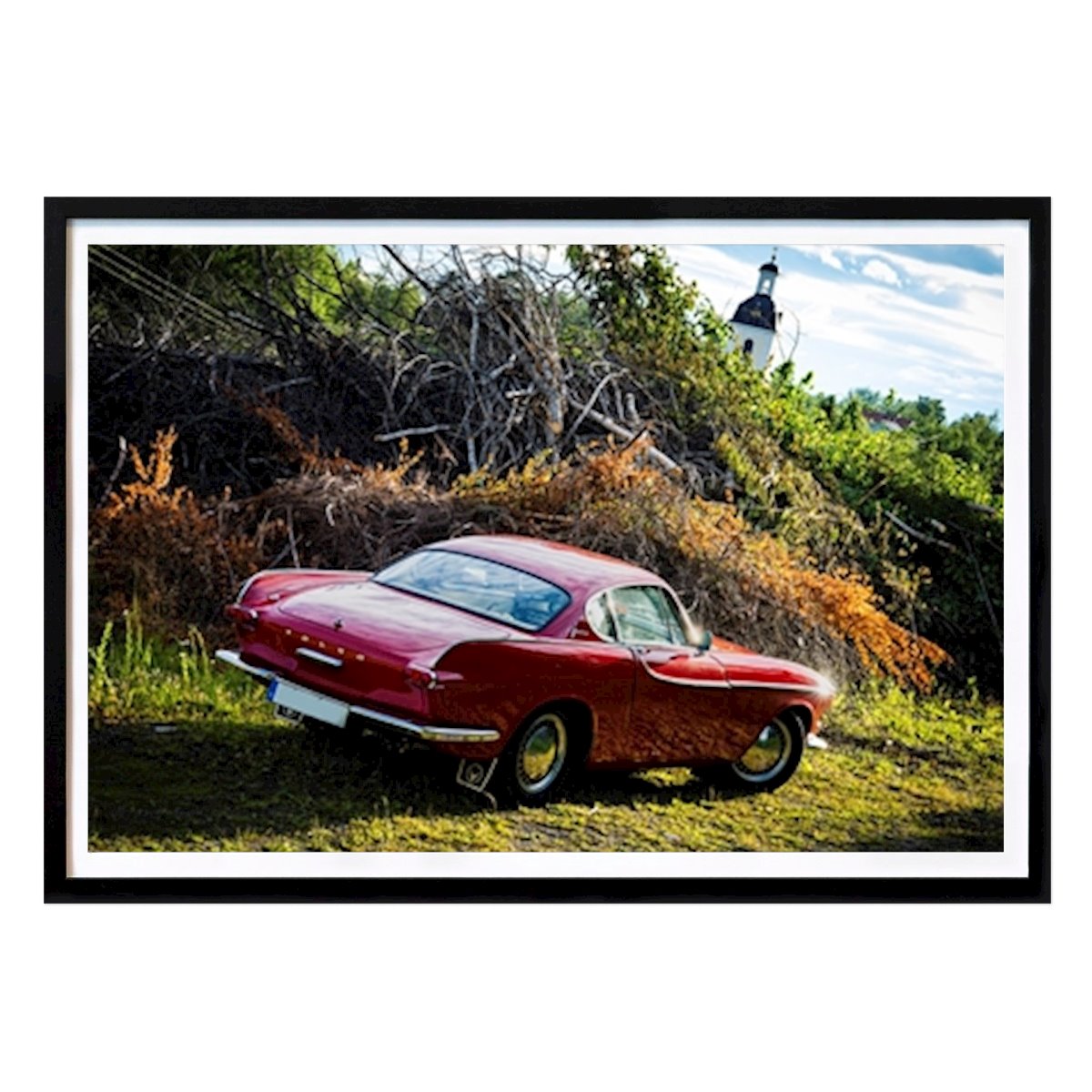Retro & Vintage Poster: Volvo P1800 di Magnus Wågström