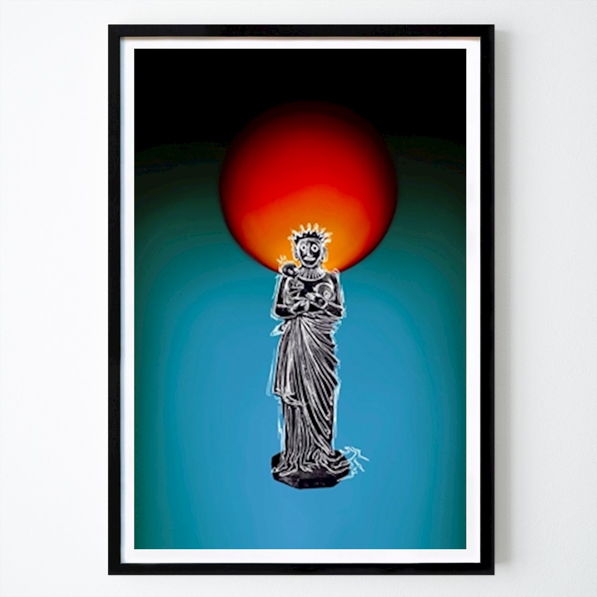 Art Poster: Schwarze Madonna von Boemo Hansen