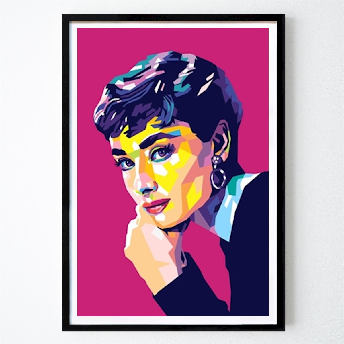 USA Poster: Audrey Hepburn Pop Art von Dhega Priya Gunawan