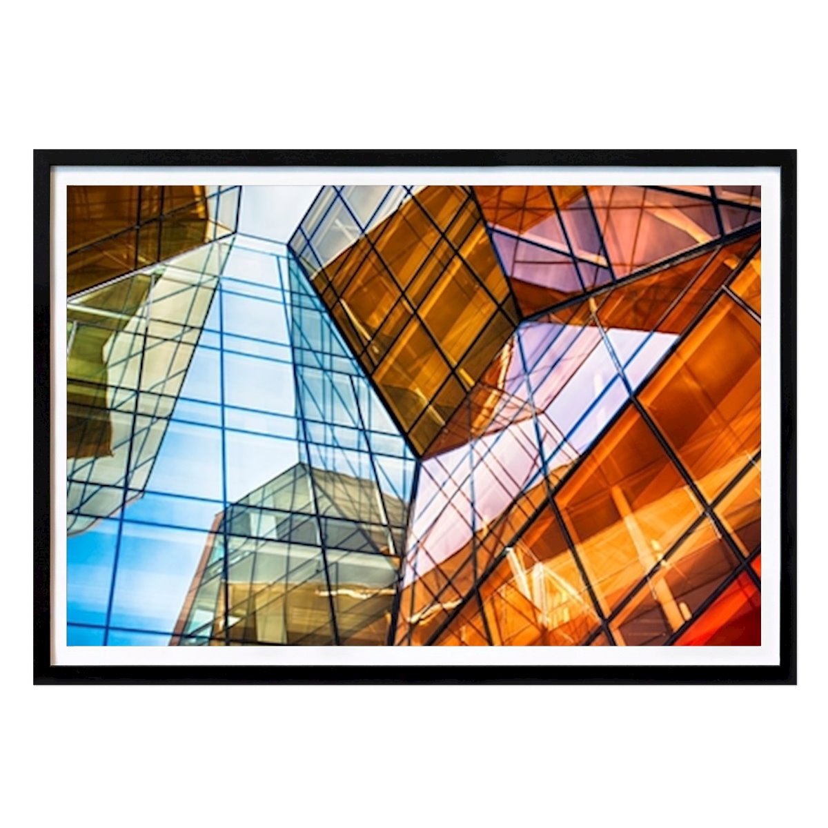 Stockholm Poster: Orange glasvägg av Joakim Stolt