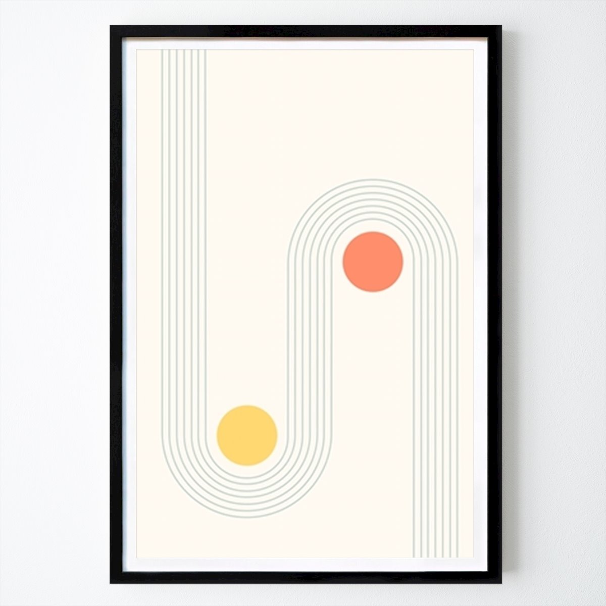 Abstrakt Poster: Abstrakta cirklar och bågar av Artprink