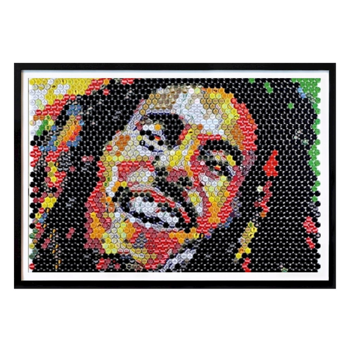 Hobby Poster: Bob Marley with caps by Henning Leuschner