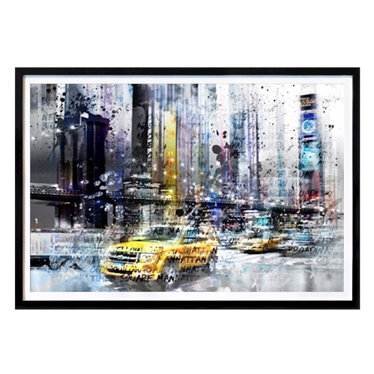 New York Poster: Moderne Kunst NEW YORK Collage von Melanie Viola