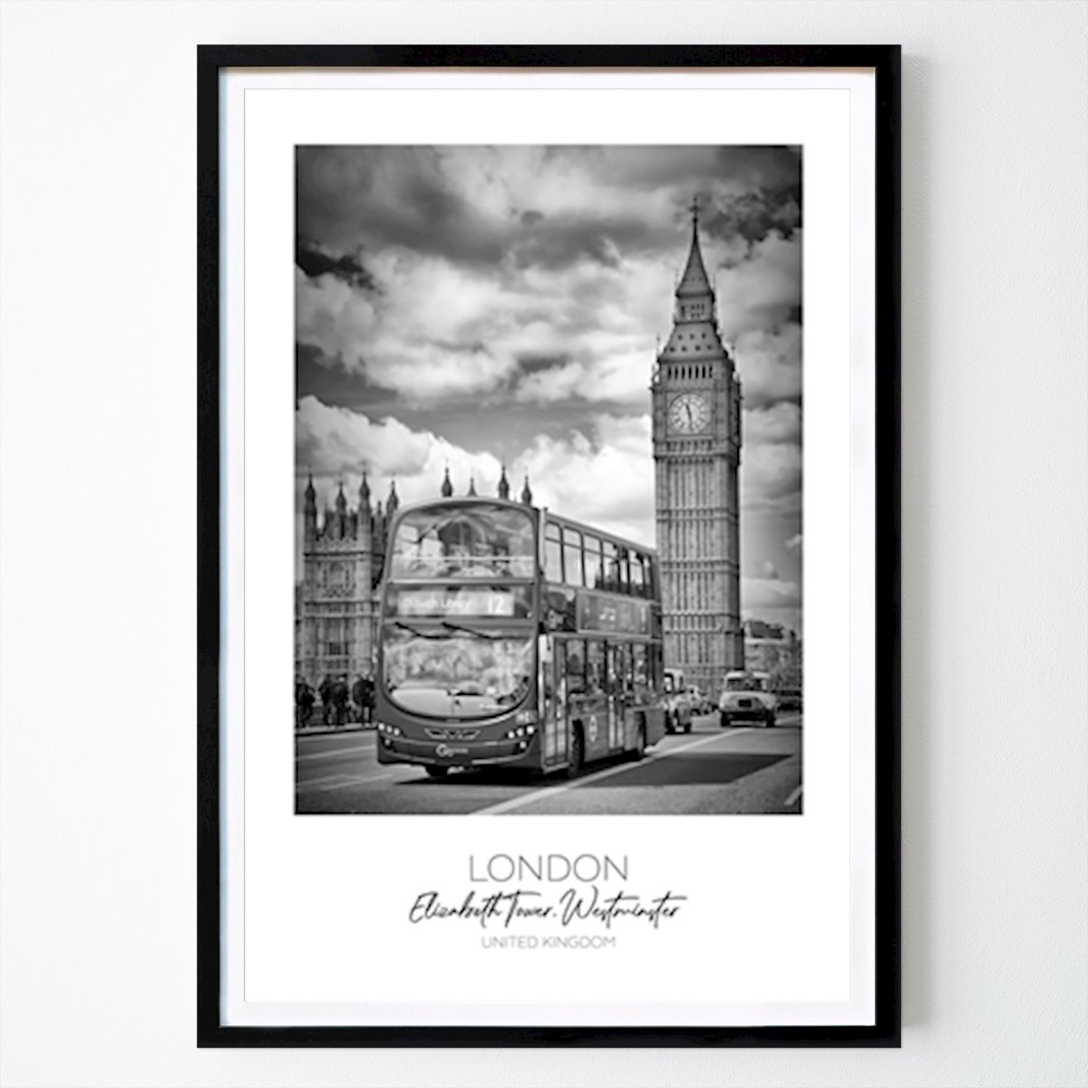 Im Fokus: LONDON Westminster Poster von Melanie Viola – London Wandbild – Printler