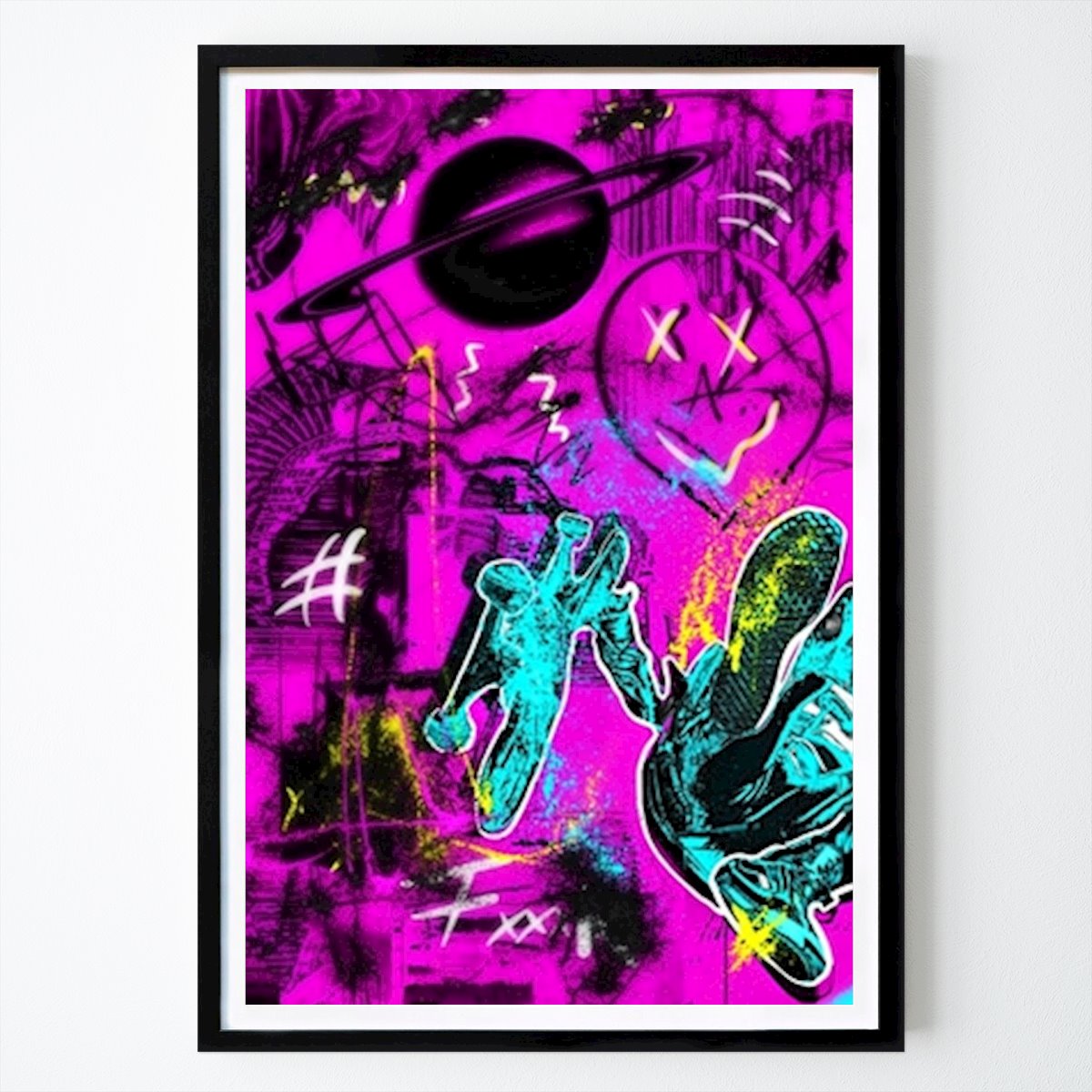Pop Art Poster: Skateboard Graffiti Pop Art von Art By Hakon