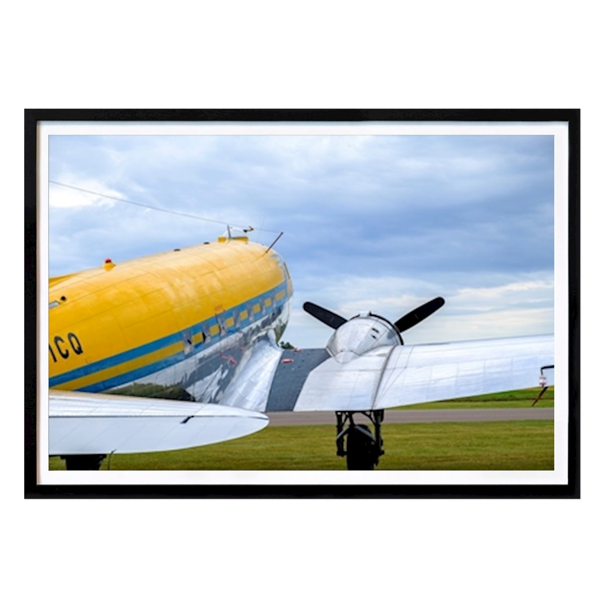 Retro & Vintage Poster: DC3 Airplane by Erik Norberg