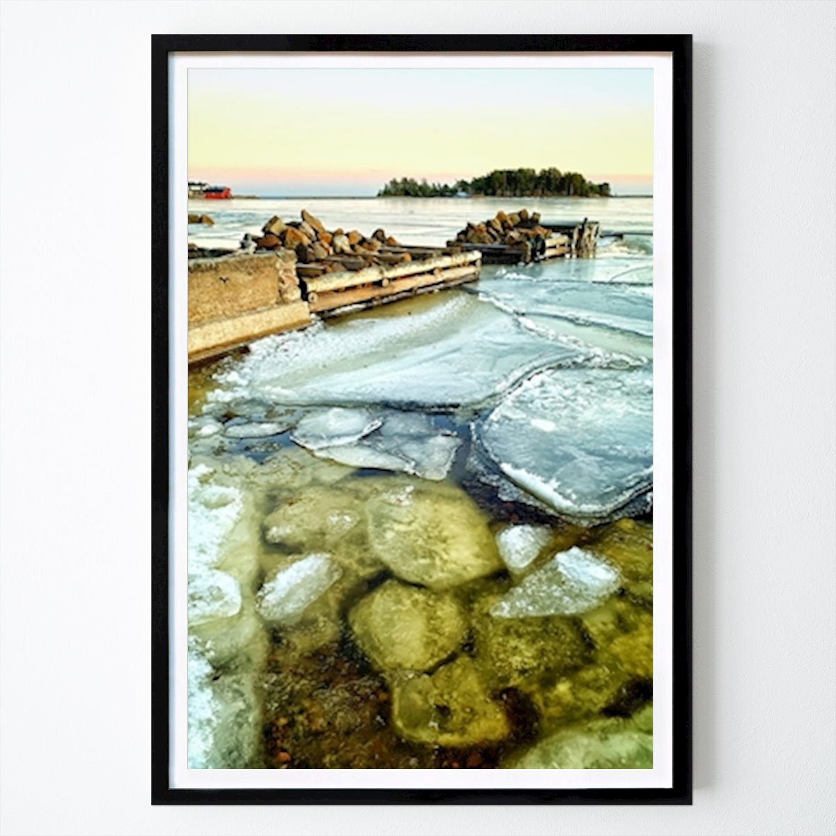 Natur Poster: Isvintervatten av John Palm