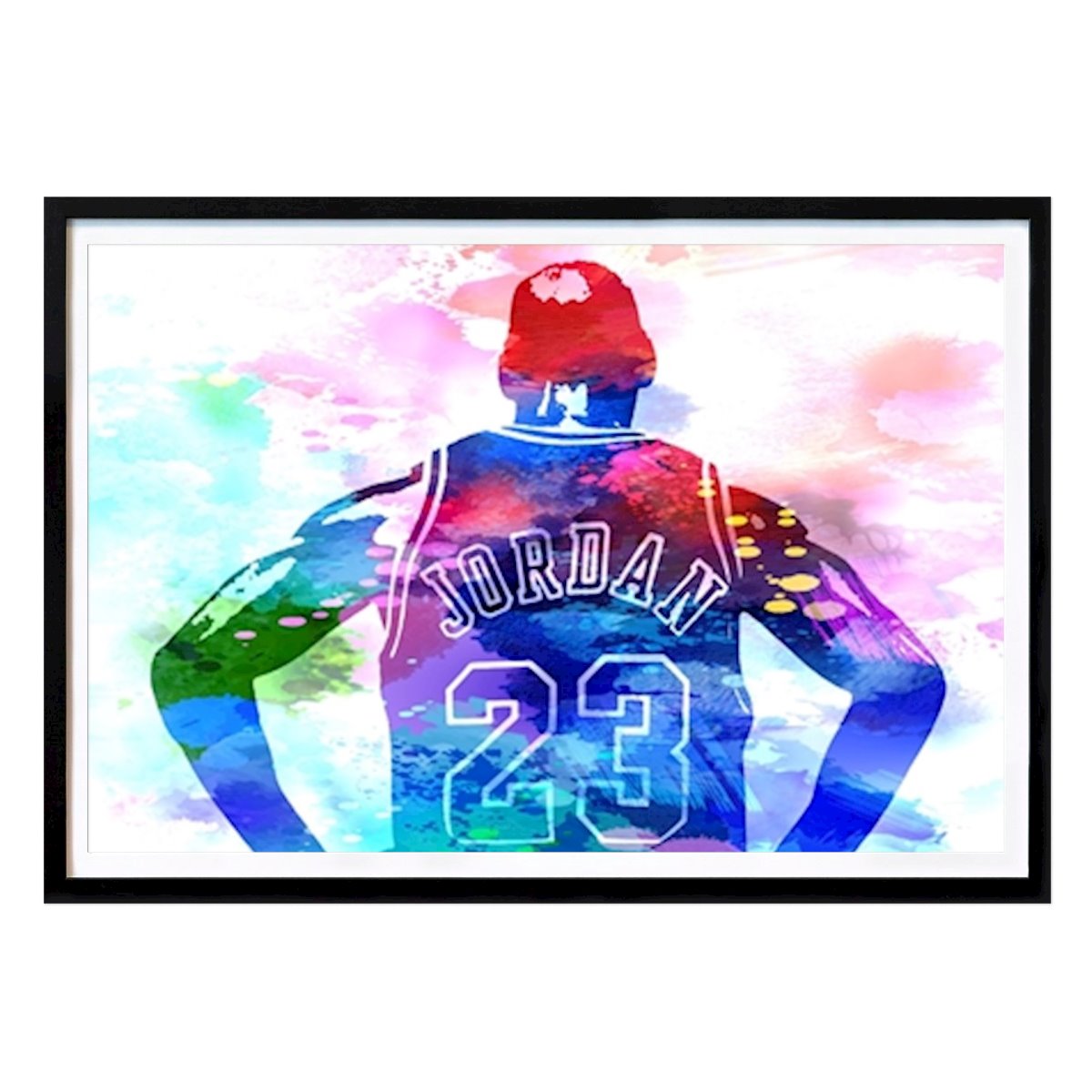 Basket Poster: Michael Jordan av Masdian Watercolor