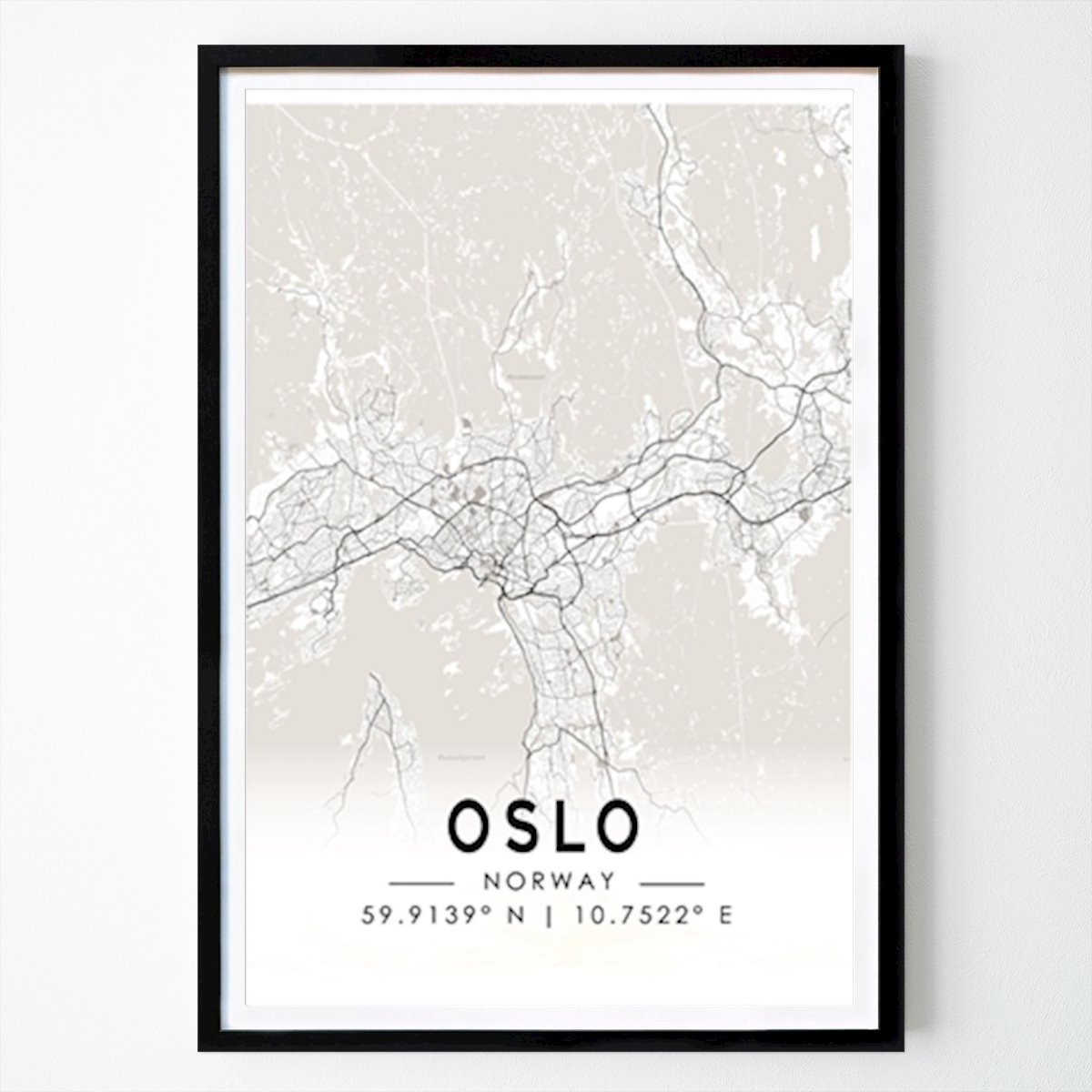 Oslo Poster: City map of Oslo by Viktor Håkansson