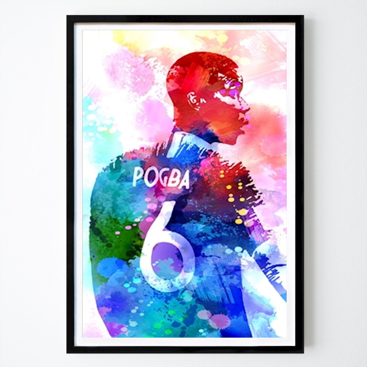 Calcio Poster: Paul Pogba di Masdian Watercolor