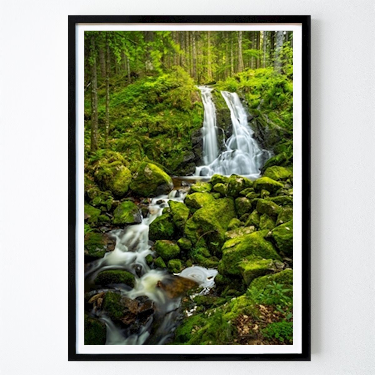 Città & Paesi Poster: Cascata nella Foresta Nera 2 di Susanne Fritzsche
