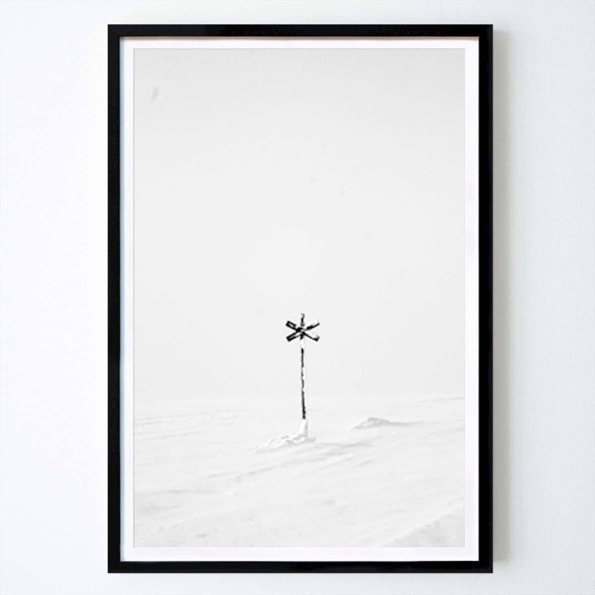 Svart-Hvitt Plakat: Led cross sort/hvid av Wilma Johansson