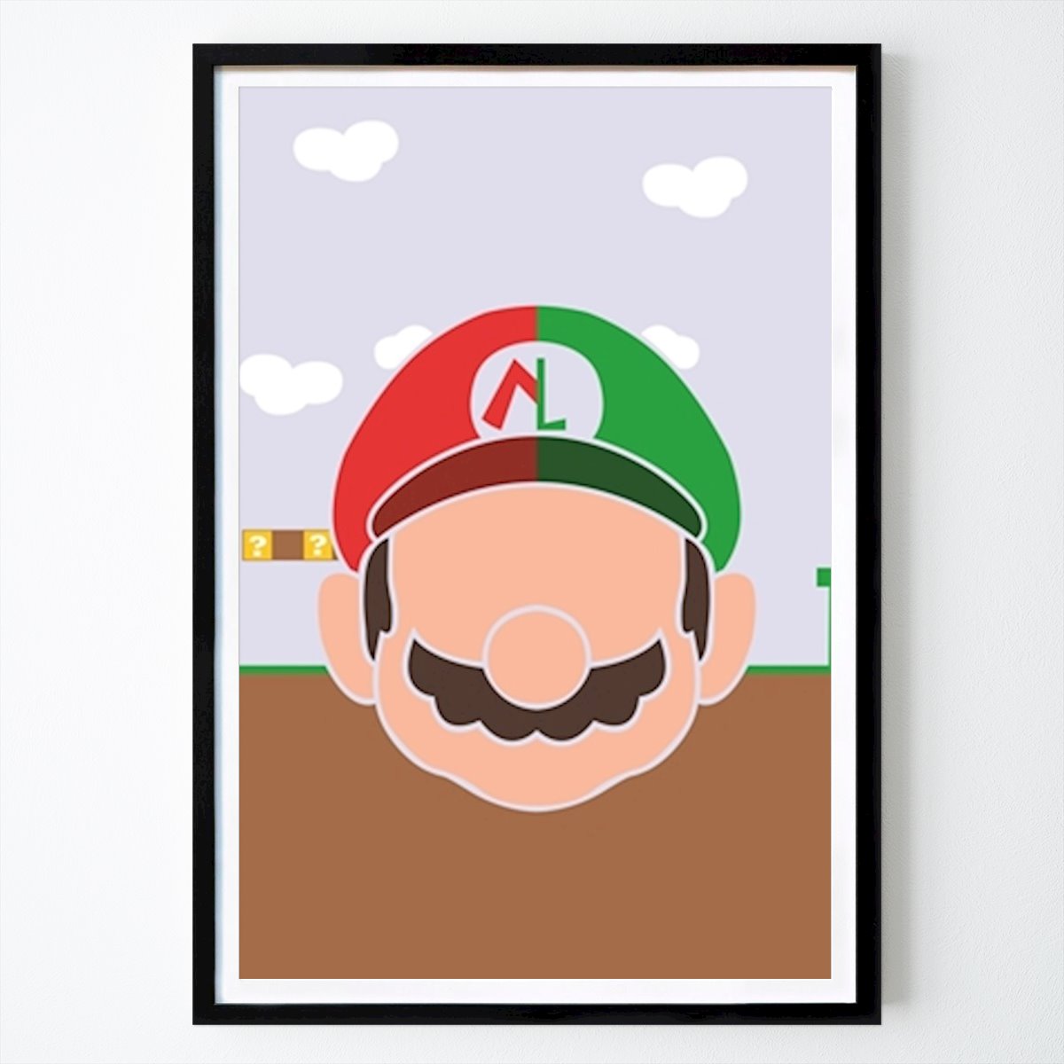 Retro & Vintage Juliste: Mario Crossover Luigi tekijänä Felix Bark