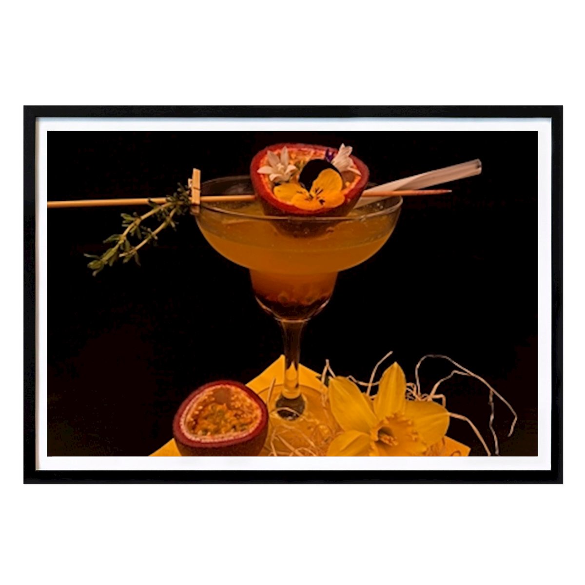 Cocktail Prosecco mit Cassis Poster von Babetts Bildergalerie – Tier Wandbild – Printler