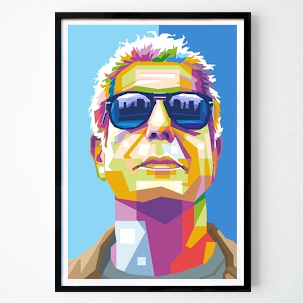 Pop Art Poster: Anthony Bourdain Pop Art von Ernando Febrian Putra