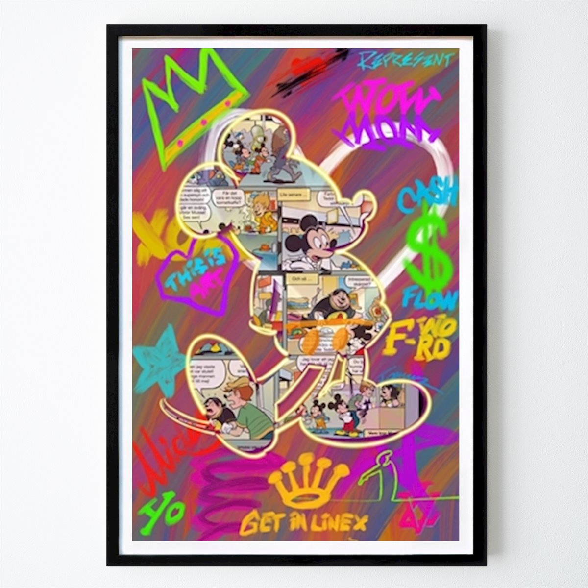 Pop Art Poster: Get in Linex av Tomas Härstedt