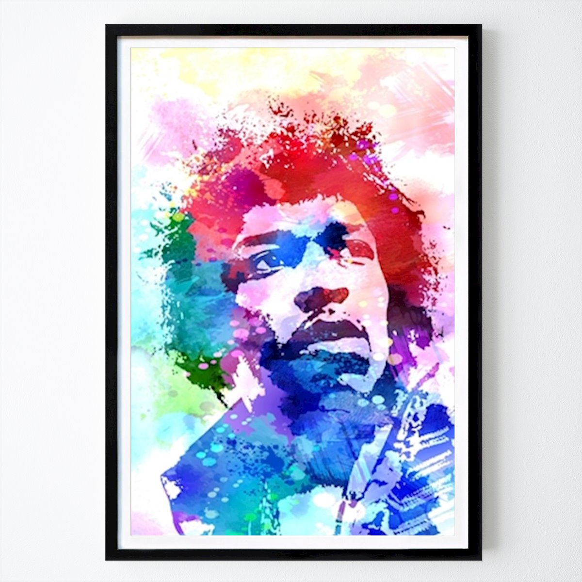 Pop Art Poszter: Jimi Hendrix Masdian Watercolor által