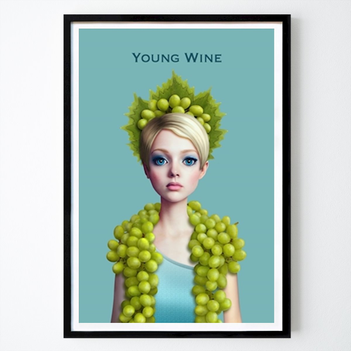 Cozinhas Poster: Menina das uvas de Britta Glodde