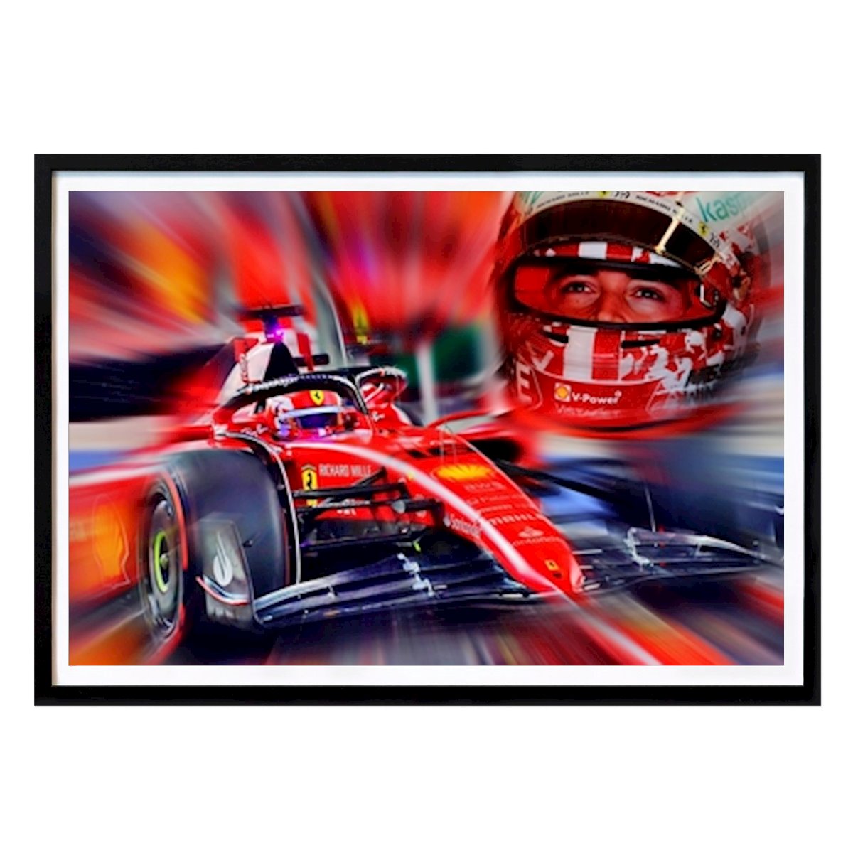 Formel 1 Poster: Charles Leclerc - Monaco von DeVerviers