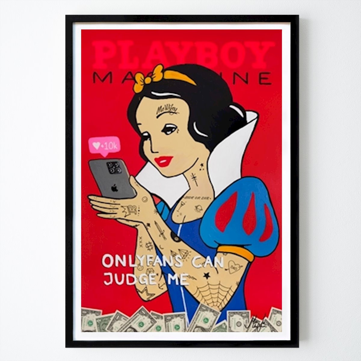 Pop Art Poster: Onlyfans can judge me by Mikael Lindgren