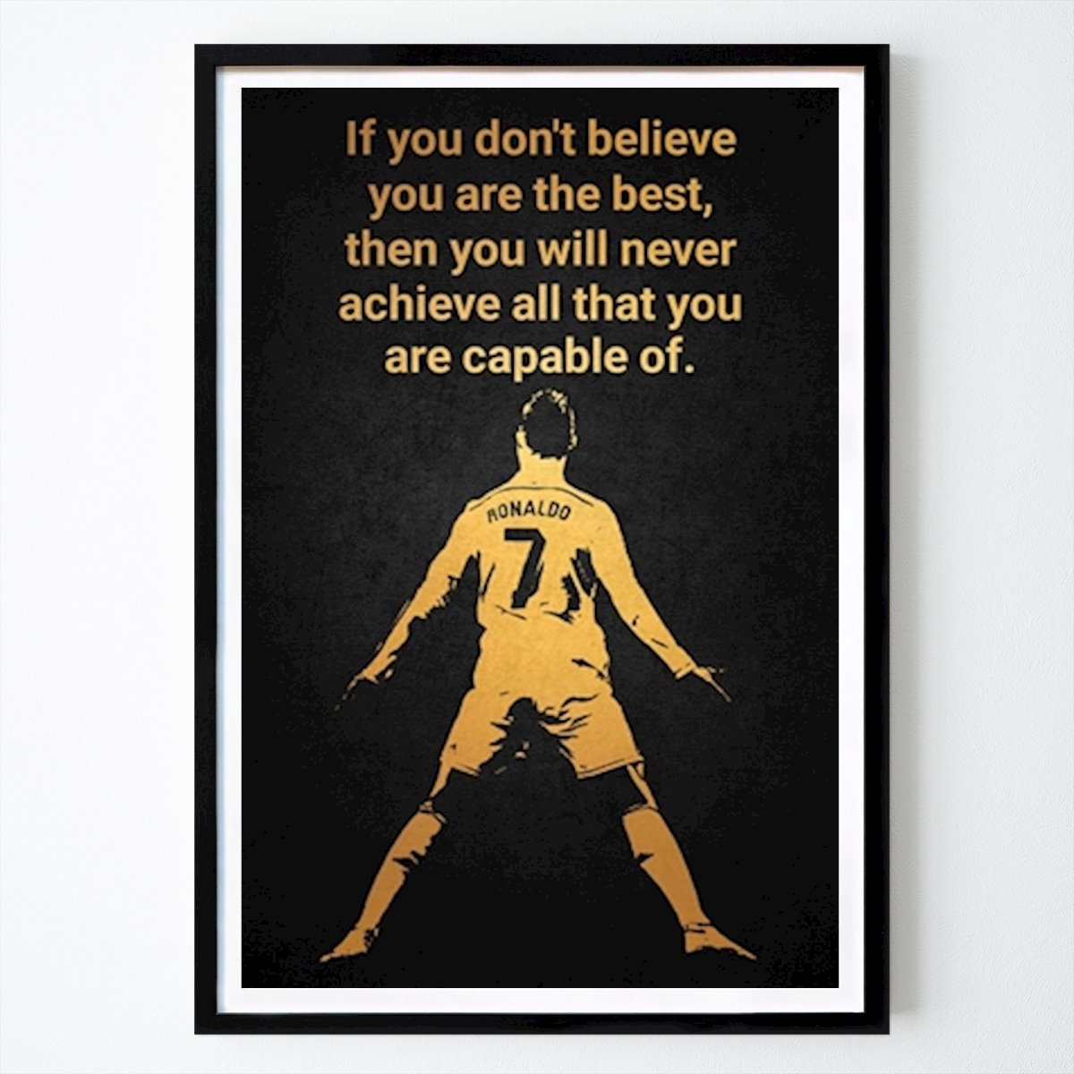 Fußball Poster: Cristiano Ronaldo von Quotes Golden